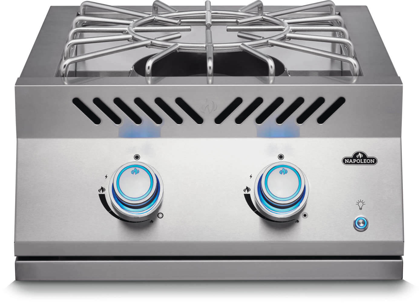 BIB18PBPSS-Web-Gallery-01-BIB18PB-Power-Burner-Prod-Str-blue-lit-knob