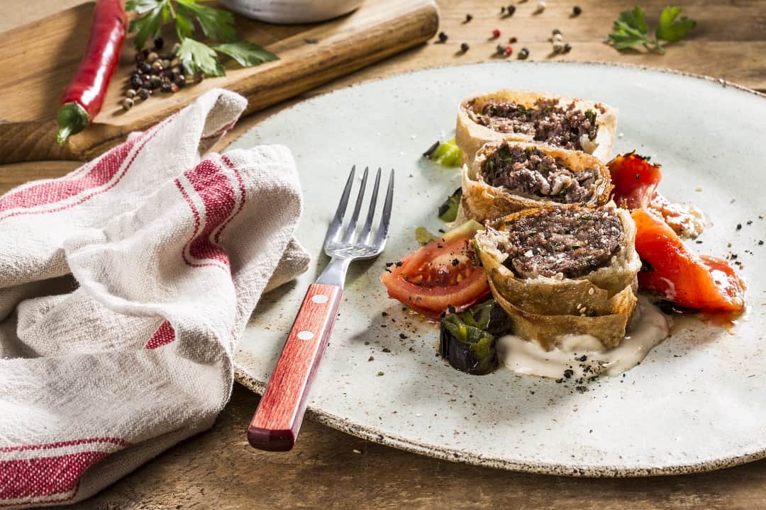 מאפה בשר על הגריל