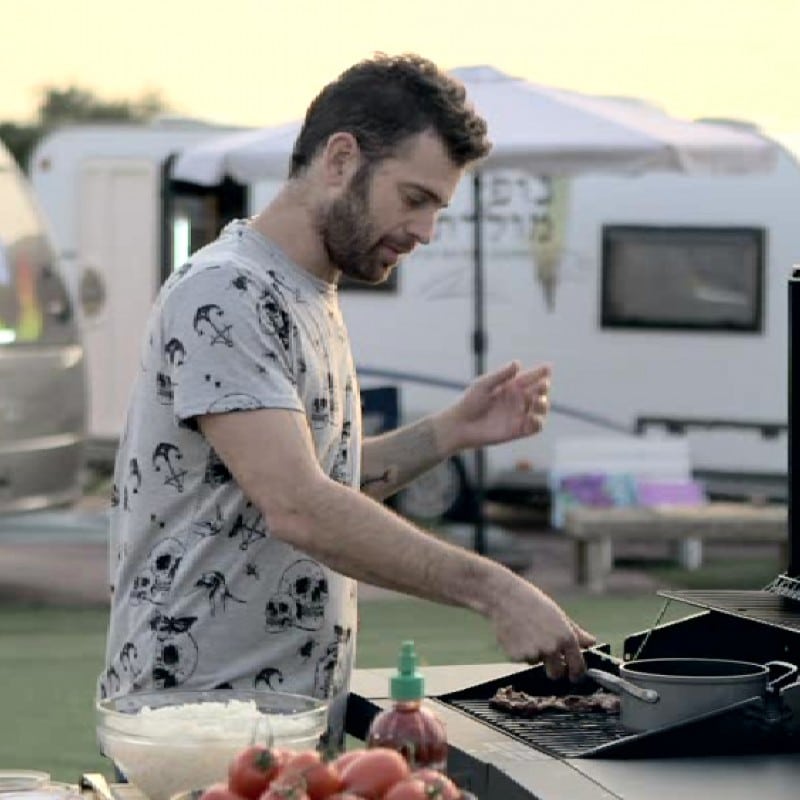 מתכון לביבימבאפ על גריל הגז Grandhall ועם בלנדר מוט BAMIX