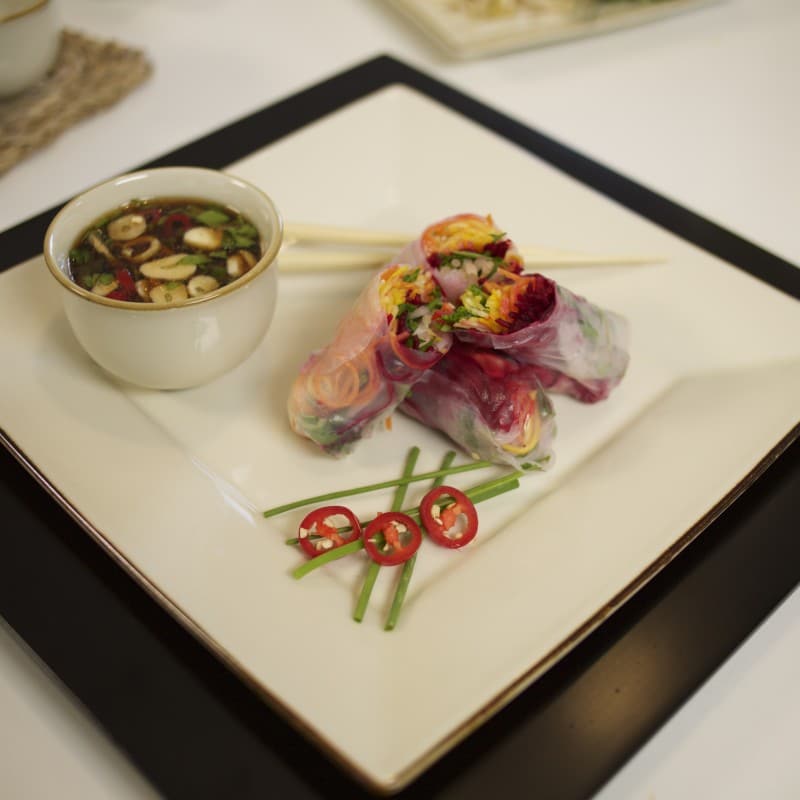 ספרינג רולס במילוי ירקות פריכים