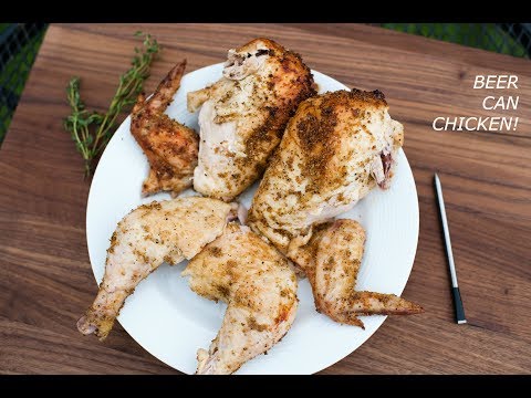 Easy Beer Can Chicken cooked with MEATER