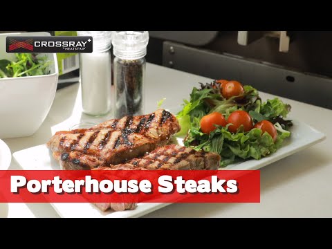Perfect Porterhouse Steak cooked on the CROSSRAY BBQ