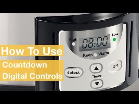 How To Use the Countdown Slow Cooker Digital Controls