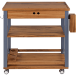 טרמונטינה - עגלת חיתוך והגשה 80x50x85 עשויה TIGER WOOD