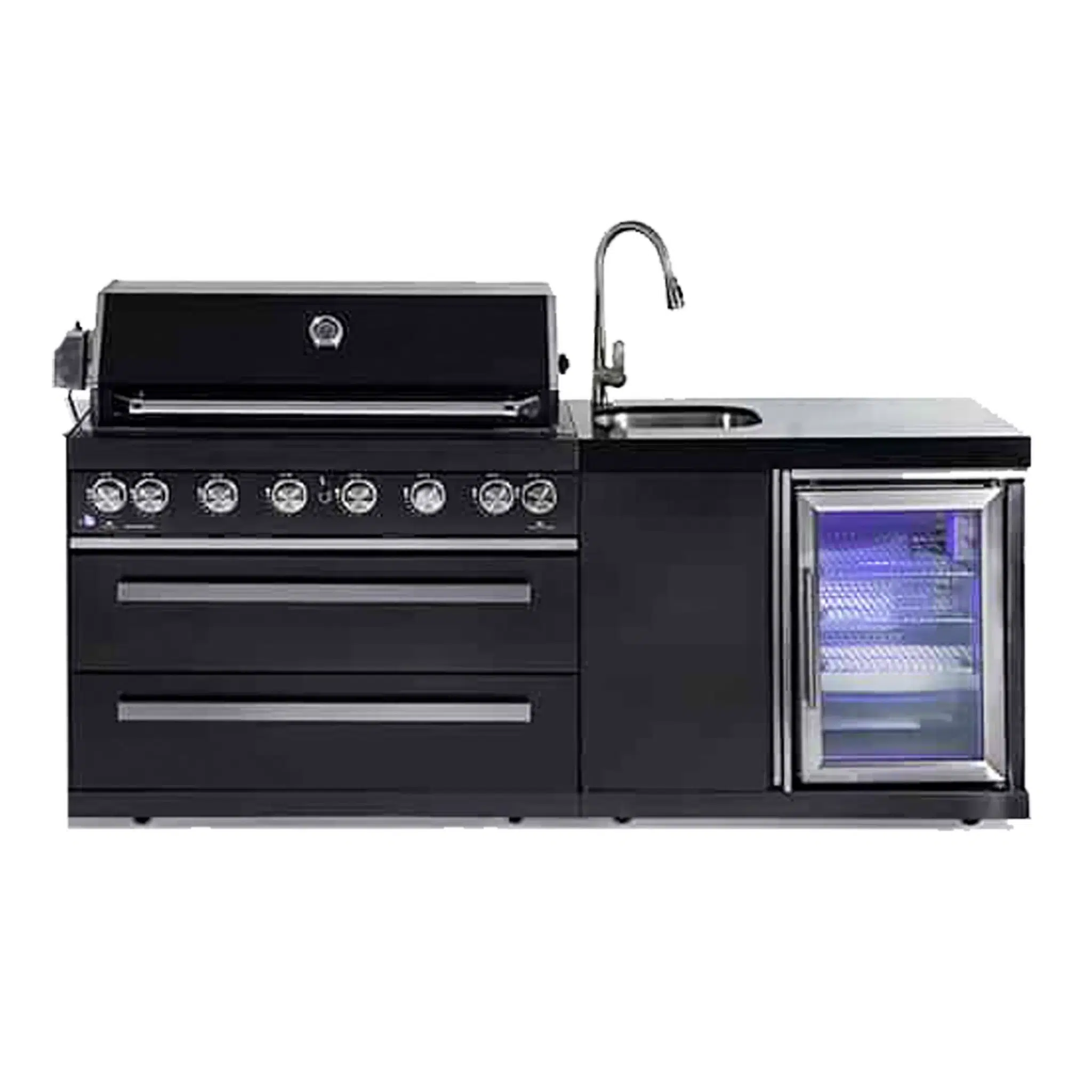 CAESAR 6 BLACK EDITION יחידת גריל גז + יחידת כיור ומקרר