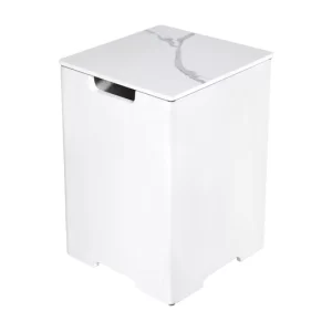 אלמנטי - כיסוי מיכל גז מרובע לבן פורצלן