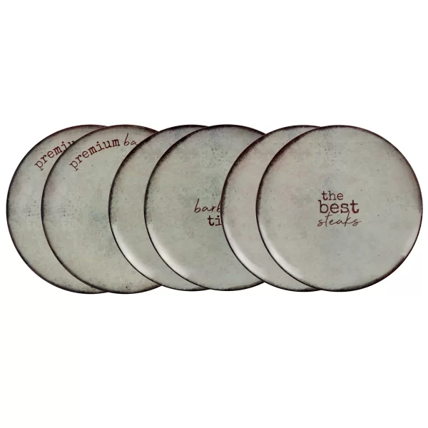 Tramontina - סט צלחות פורצלן 6 חלקים CHURRASCO RUSTIC