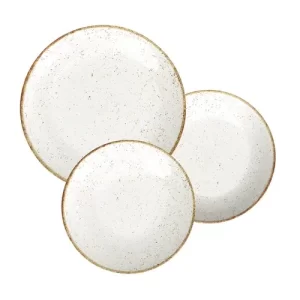 Tramontina - סט צלחות פורצלן 12 חלקים RUSTIC BROWN