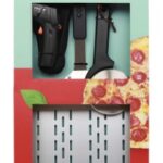 סט 3 חלקים: כף פיצה + מדחום + גלגלת