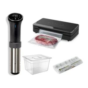 באנדל מתחילים - Anova Precision Cooker 3.0 + מכשיר וואקום ANOVA SEALER PRO + מיכל 11 ליטר + מכסה + זוג גלילים