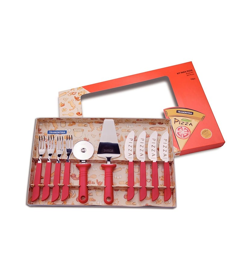 סט סכו"ם, חיתוך והגשה לפיצה (4 סועדים)