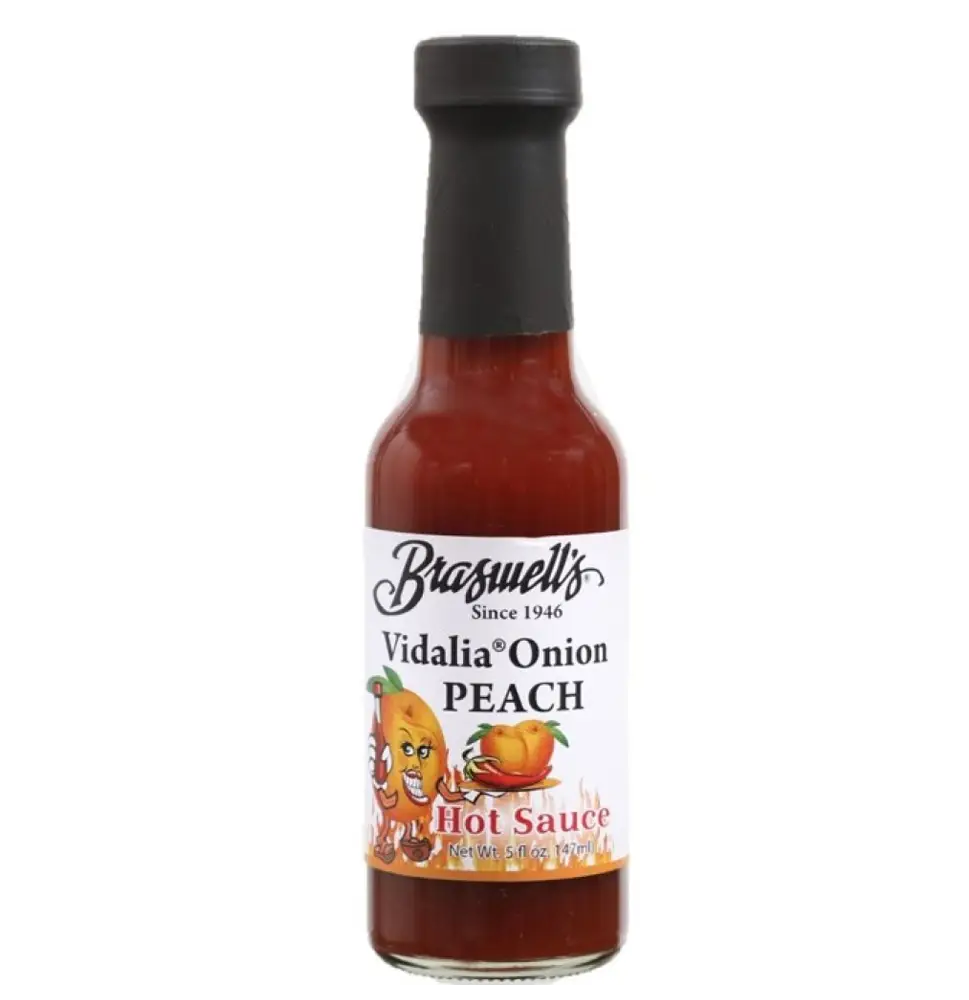 רוטב חריף בצל וידיליה ואפרסק - BRASWELLS