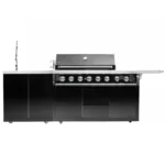 גריל גז 6 מבערים + יחידת מגירות + יחידת כיור - סיזר NERO