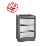 יחידת שלישיית מגירות לאחסון מסדרת Infinity