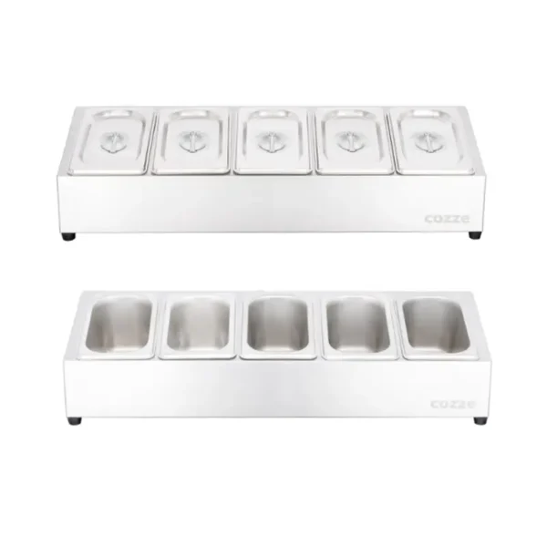 Cozze - דיספנסר תוספות לפיצה 5 תאים