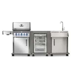 ROGUE MODULAR KITCHEN - NAPOLEON (נירוסטה) | גריל גז PRO-S 425 + יחידת מקרר + יחידות כיור